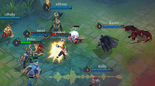 Gameplay of the Arena of valor: 5v5 arena game for Android phone or tablet.