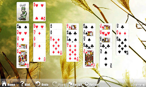 Gameplay of the Astraware solitaire for Android phone or tablet.