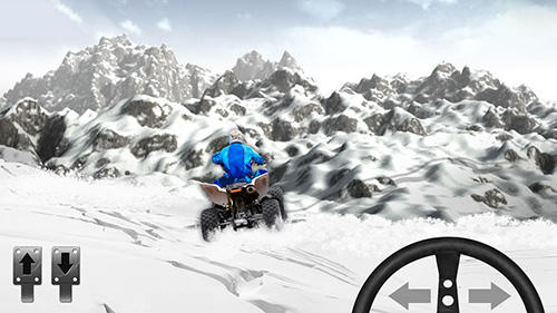 Gameplay of the ATV snow simulator for Android phone or tablet.