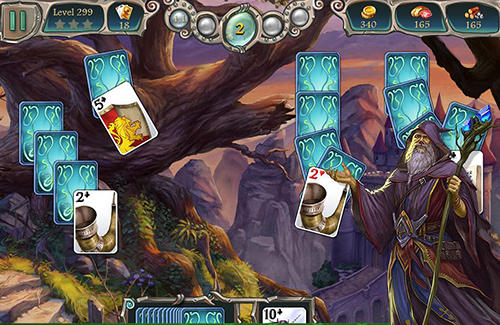 Gameplay of the Avalon legends solitaire 2 for Android phone or tablet.