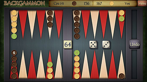 Gameplay of the Backgammon free for Android phone or tablet.