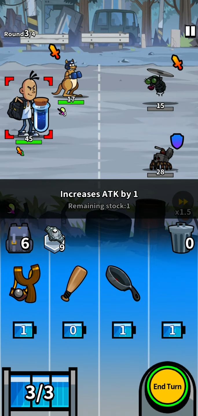 Gameplay of the Backpack Heroes for Android phone or tablet.