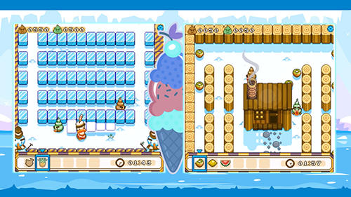 Gameplay of the Bad ice cream: Ice powers for Android phone or tablet.