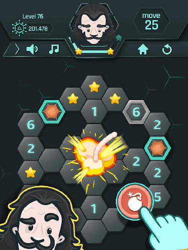 Gameplay of the Baduka: Genius logical puzzle for Android phone or tablet.