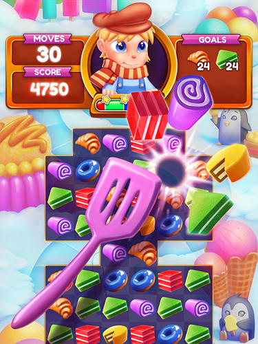 Gameplay of the Baking blast for Android phone or tablet.