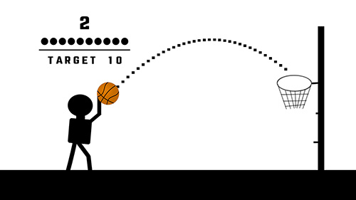 Gameplay of the Basketball black for Android phone or tablet.