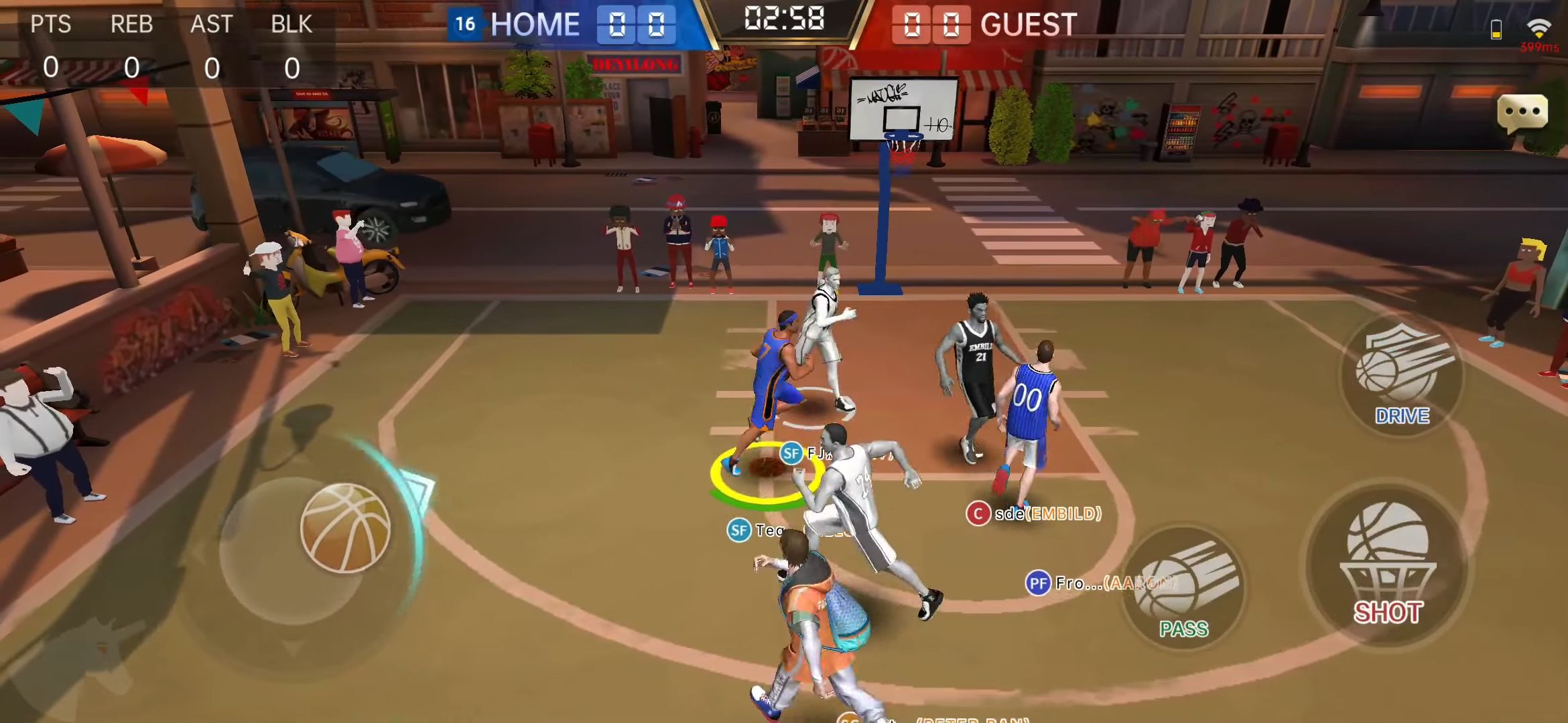 Gameplay of the Basketball Grand Slam for Android phone or tablet.