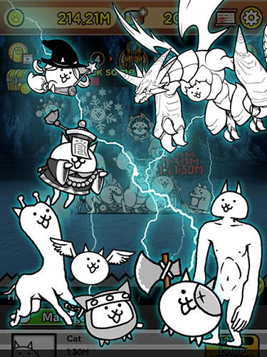 Gameplay of the Battle cats rangers for Android phone or tablet.