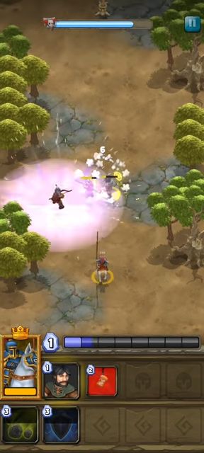 Gameplay of the Battle Horn: War Rumble Craft for Android phone or tablet.