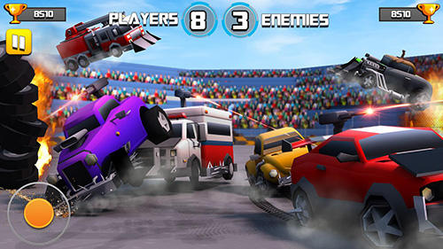 Gameplay of the Battle of cars: Fort royale for Android phone or tablet.