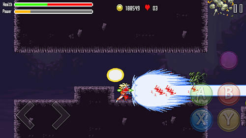 Gameplay of the Battle of super saiyan heroes for Android phone or tablet.