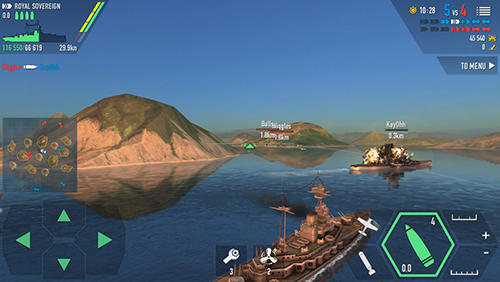 Gameplay of the Battle of warships for Android phone or tablet.