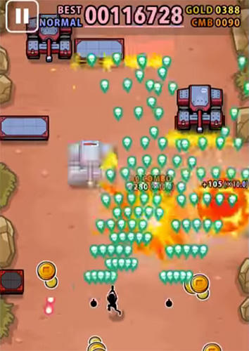 Gameplay of the Battlefield dash for Android phone or tablet.