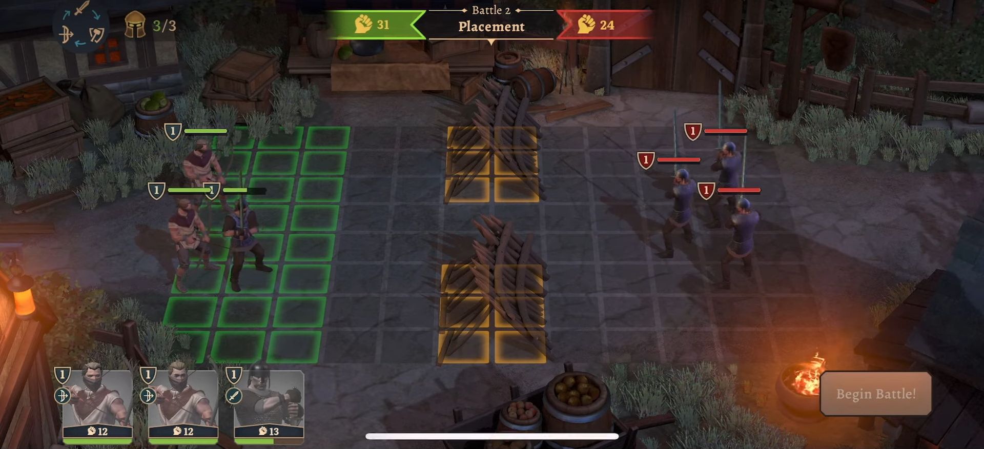 Gameplay of the Battlesmiths: Blade & Forge for Android phone or tablet.
