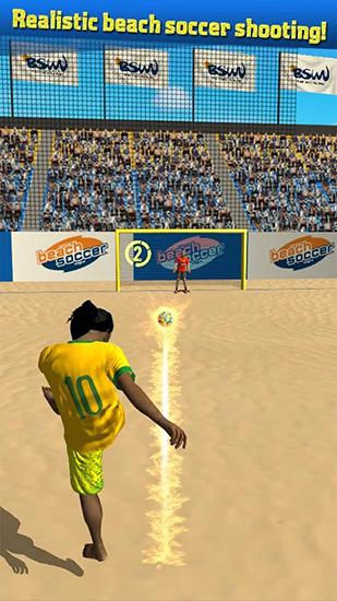 Full version of Android apk app Beach soccer shootout for tablet and phone.