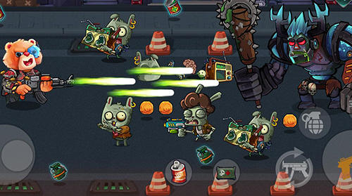 Gameplay of the Bear gunner: Zombie shooter for Android phone or tablet.