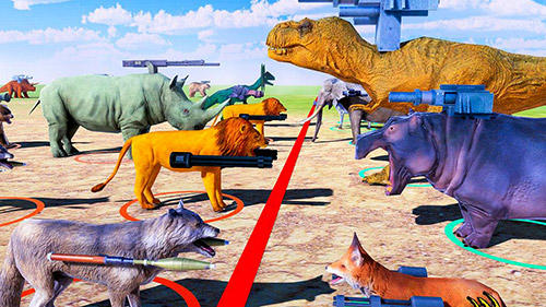 Gameplay of the Beast animals kingdom battle: Epic battle simulator for Android phone or tablet.
