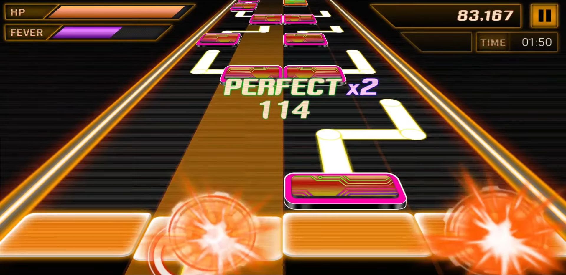 Gameplay of the Beat Craft for Android phone or tablet.