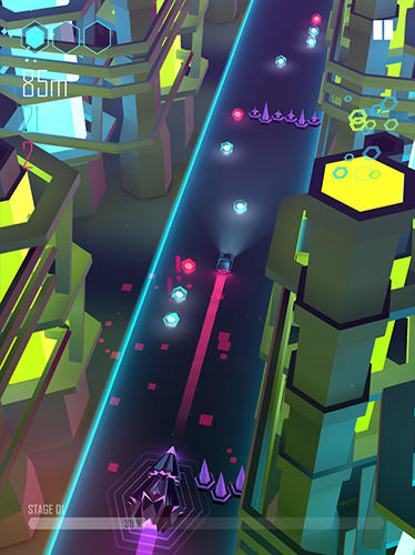 Gameplay of the Beat racer for Android phone or tablet.