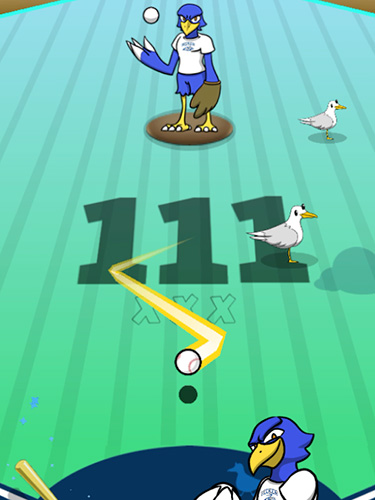 Gameplay of the Becker derby: Endless baseball for Android phone or tablet.