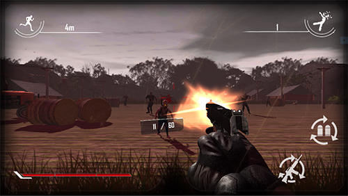 Gameplay of the Behind zombie lines for Android phone or tablet.