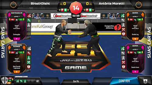 Gameplay of the Bejj: Jiu-jitsu game for Android phone or tablet.