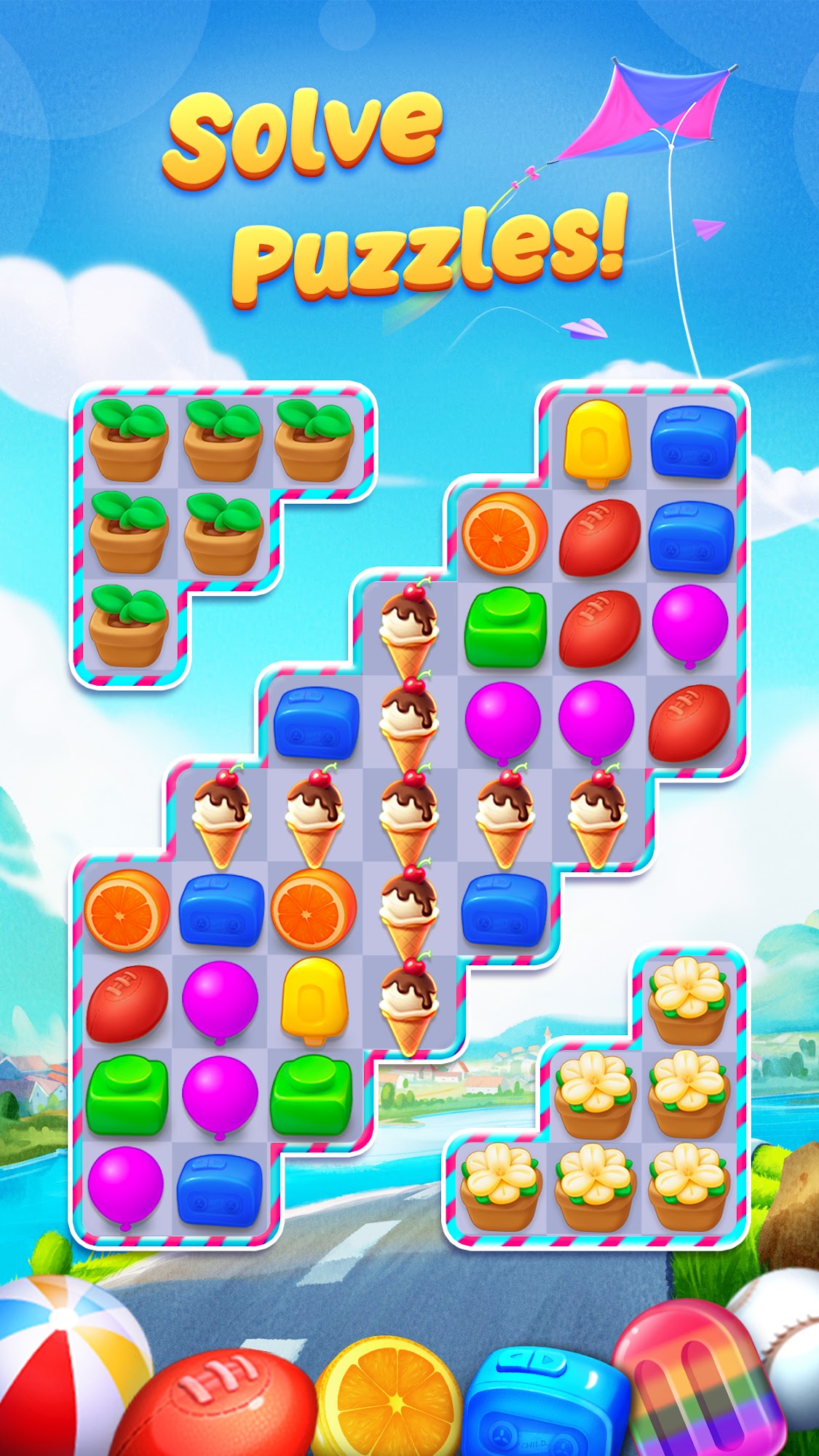 Gameplay of the Best Friends: Puzzle & Match for Android phone or tablet.