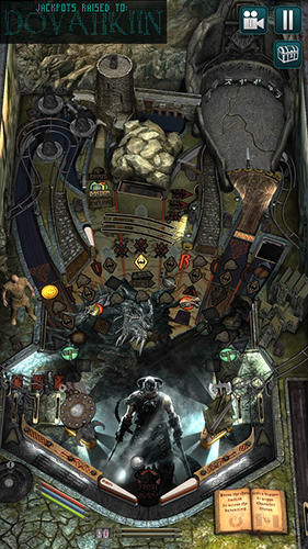 Gameplay of the Bethesda pinball for Android phone or tablet.