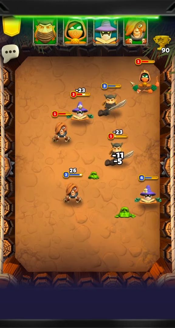 Gameplay of the Big Heads for Android phone or tablet.