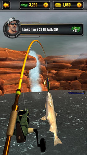 Gameplay of the Big sport fishing 2017 for Android phone or tablet.