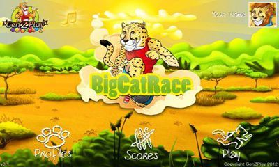 Full version of Android Sports game apk Big Cat Race for tablet and phone.