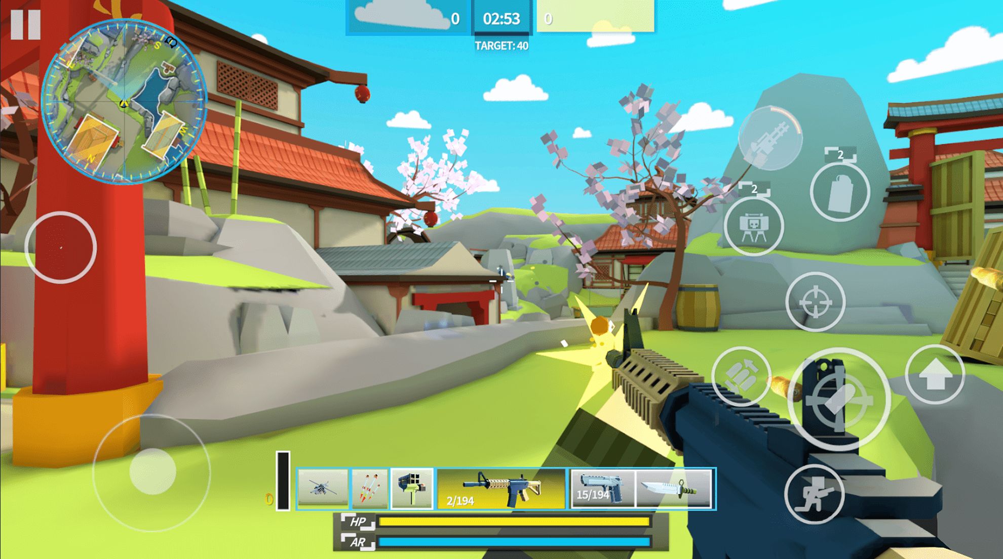 Gameplay of the Bit Gun FPS: Online Shooting for Android phone or tablet.