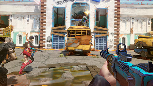 Gameplay of the Bitter end: Multiplayer first-person shooter for Android phone or tablet.