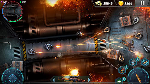 Gameplay of the Black SWAT outpost: Counter strike terrorists for Android phone or tablet.