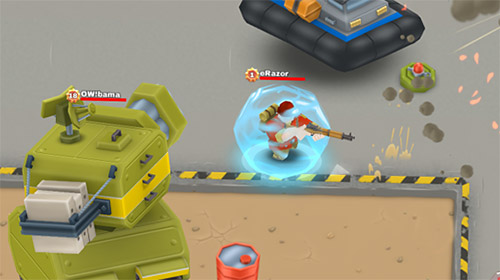 Gameplay of the Blastlands for Android phone or tablet.