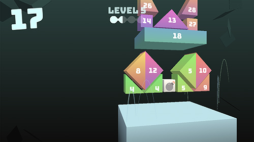 Gameplay of the Block balls for Android phone or tablet.