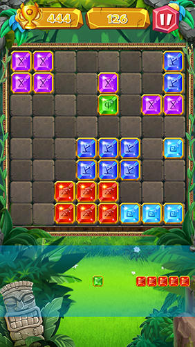 Gameplay of the Block jewels classic for Android phone or tablet.