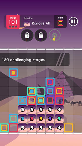 Gameplay of the Block puzzle: Color box for Android phone or tablet.