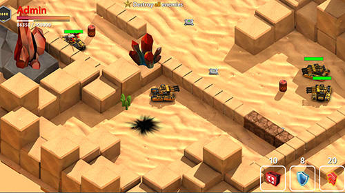 Gameplay of the Block tank wars 3 for Android phone or tablet.