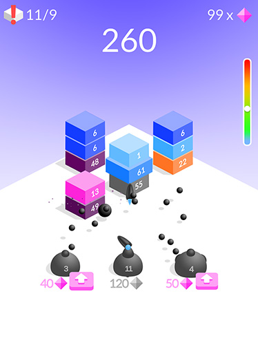 Gameplay of the Blocks for Android phone or tablet.