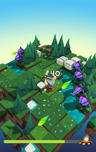 Gameplay of the Blocky knight for Android phone or tablet.