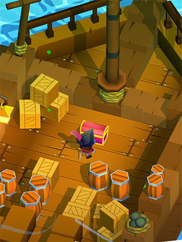 Gameplay of the Blocky pirates for Android phone or tablet.
