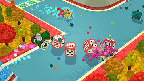 Gameplay of the Blocky racing for Android phone or tablet.