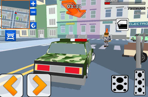 Full version of Android apk app Blocky army: City rush racer for tablet and phone.