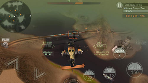 Gameplay of the Blood copter for Android phone or tablet.