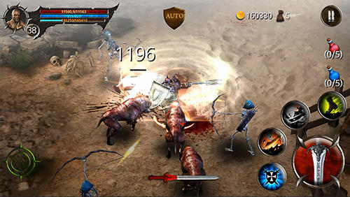 Gameplay of the Blood warrior: Red edition for Android phone or tablet.