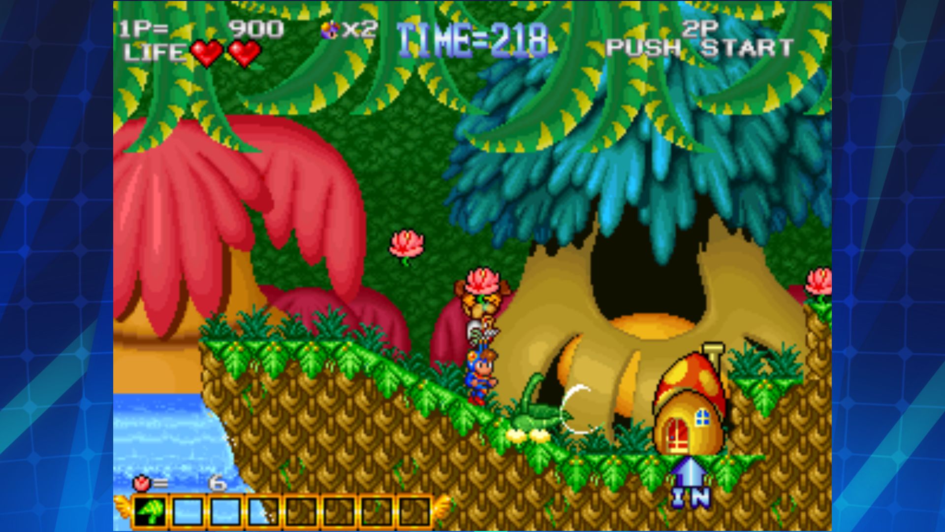 Gameplay of the BLUE'S JOURNEY ACA NEOGEO for Android phone or tablet.