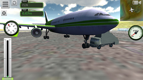 Gameplay of the Boeing airplane simulator for Android phone or tablet.
