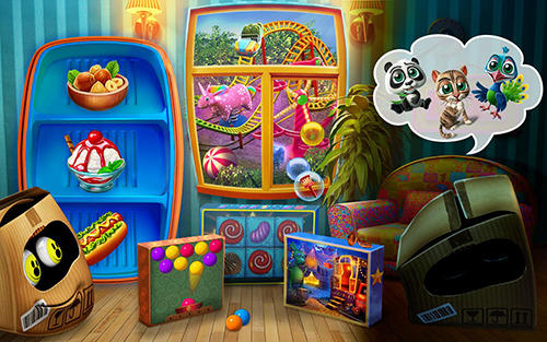 Gameplay of the Boxie: Hidden object puzzle for Android phone or tablet.