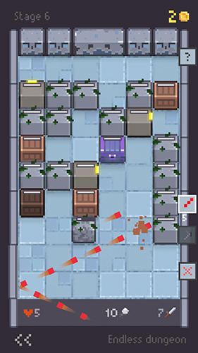 Gameplay of the Brick dungeon for Android phone or tablet.